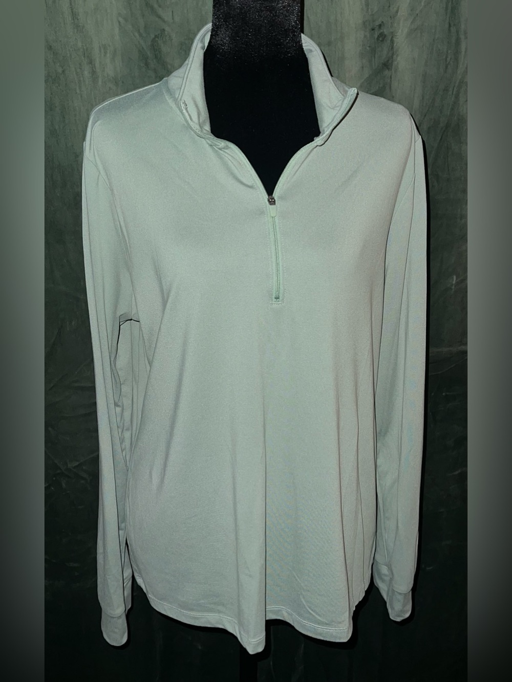 GAP FIT - Light Sage Green 2 pc Outfit - Half Zip Shirt XL & Matching Leggings L - Picture 4 of 13